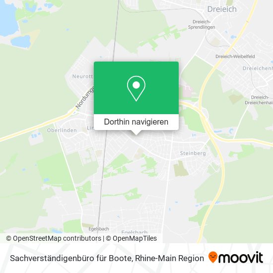 Sachverständigenbüro für Boote Karte