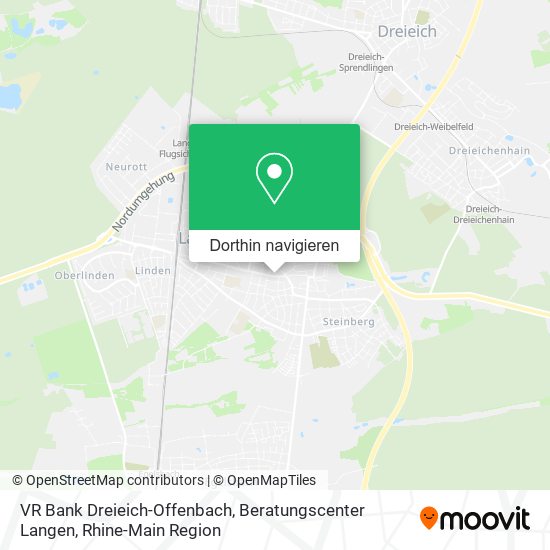 VR Bank Dreieich-Offenbach, Beratungscenter Langen Karte