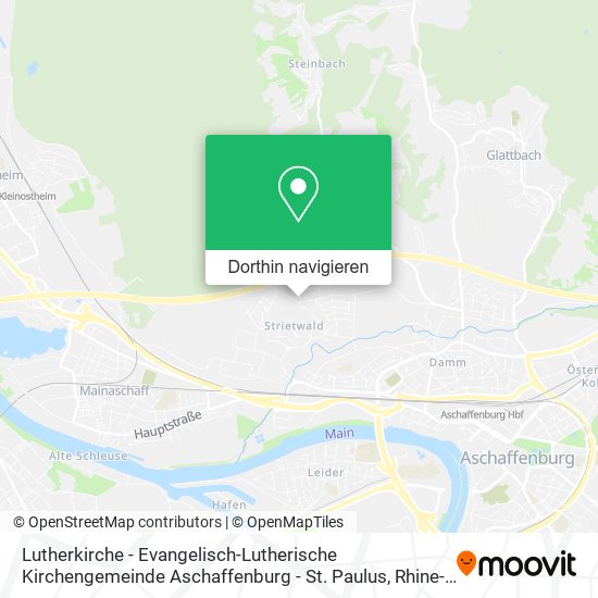 Lutherkirche - Evangelisch-Lutherische Kirchengemeinde Aschaffenburg - St. Paulus Karte