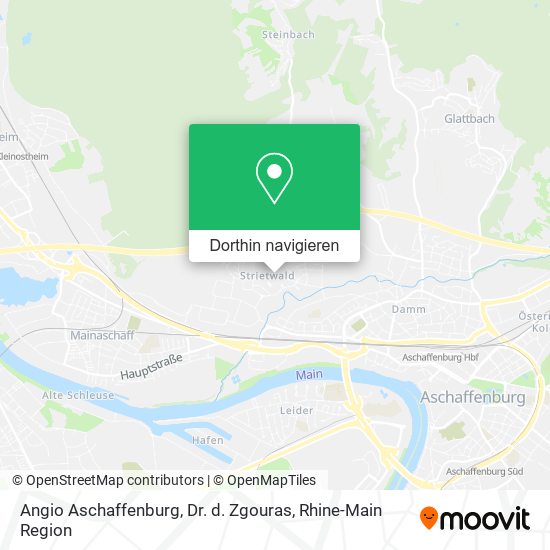 Angio Aschaffenburg, Dr. d. Zgouras Karte