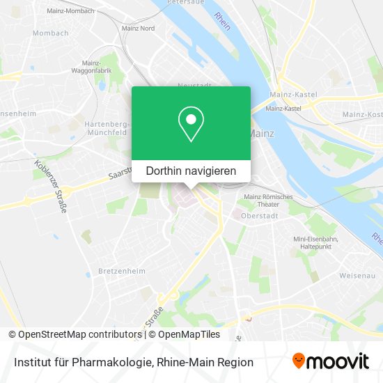 Institut für Pharmakologie Karte