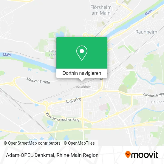 Adam-OPEL-Denkmal Karte