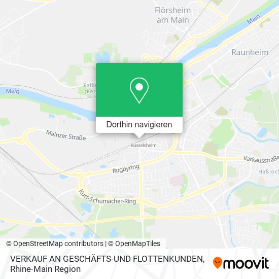 VERKAUF AN GESCHÄFTS-UND FLOTTENKUNDEN Karte