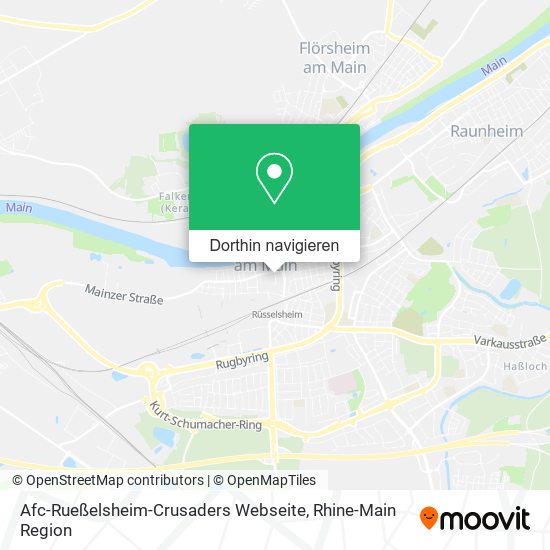 Afc-Rueßelsheim-Crusaders Webseite Karte