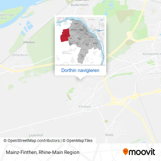 Mainz-Finthen Karte