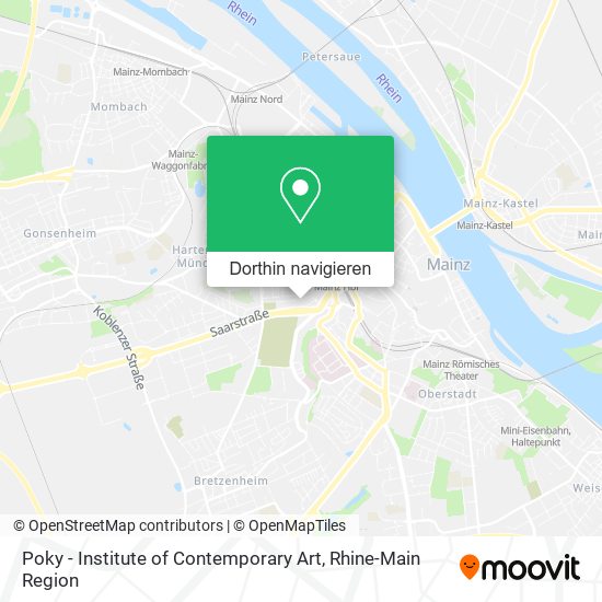 Poky - Institute of Contemporary Art Karte