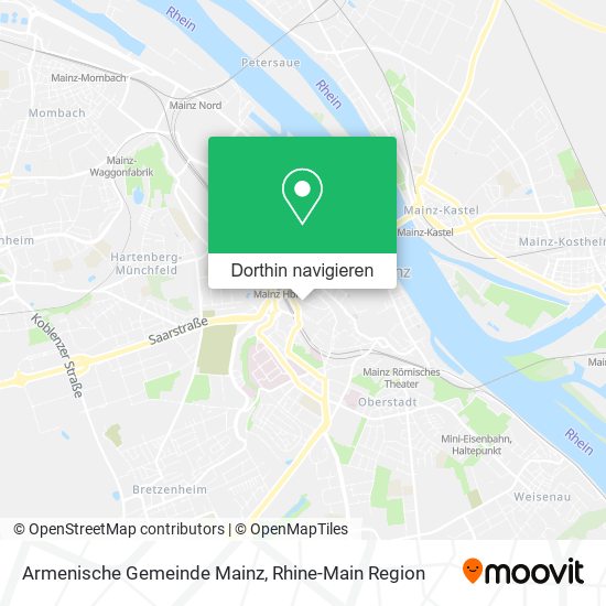 Armenische Gemeinde Mainz Karte
