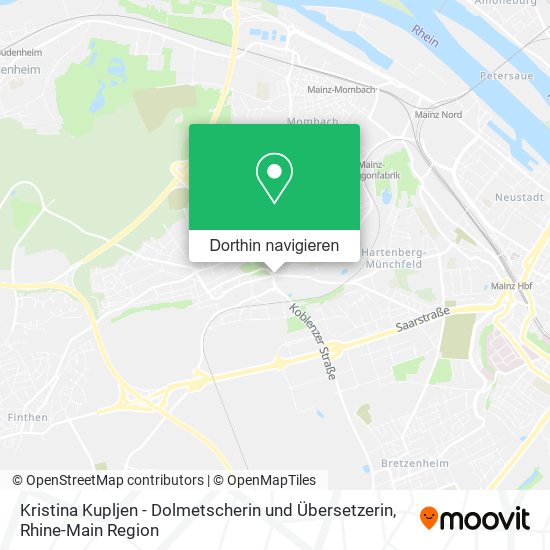 Kristina Kupljen - Dolmetscherin und Übersetzerin Karte