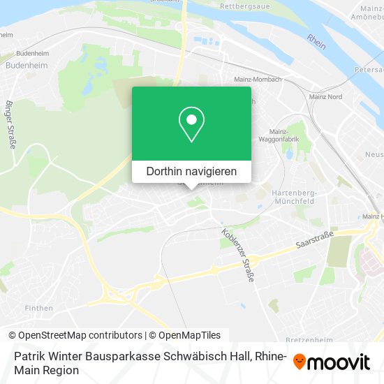 Patrik Winter Bausparkasse Schwäbisch Hall Karte
