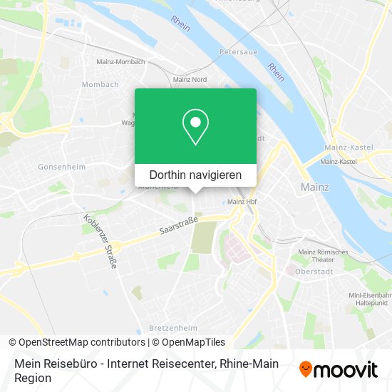 Mein Reisebüro - Internet Reisecenter Karte