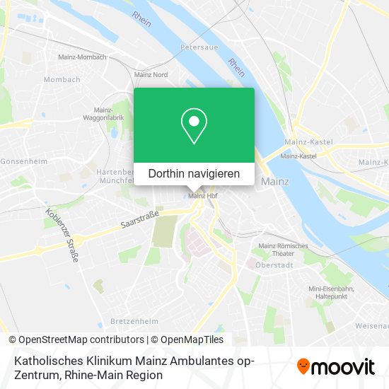 Katholisches Klinikum Mainz Ambulantes op-Zentrum Karte