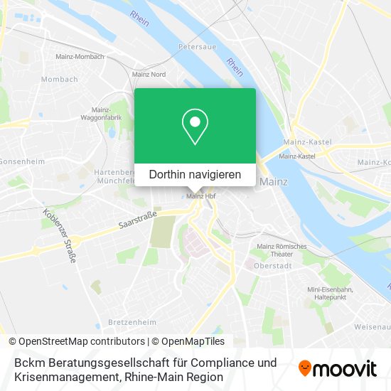Bckm Beratungsgesellschaft für Compliance und Krisenmanagement Karte