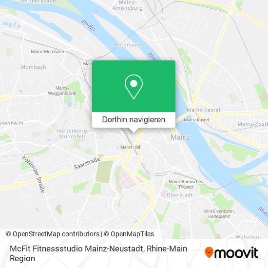 McFit Fitnessstudio Mainz-Neustadt Karte