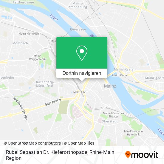 Rübel Sebastian Dr. Kieferorthopäde Karte
