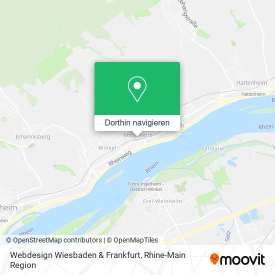 Webdesign Wiesbaden & Frankfurt Karte