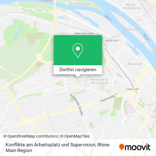 Konflikte am Arbeitsplatz und Supervision Karte