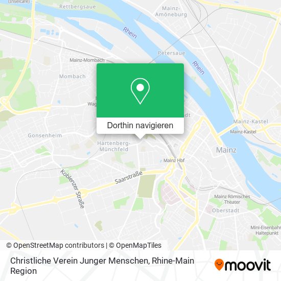 Christliche Verein Junger Menschen Karte