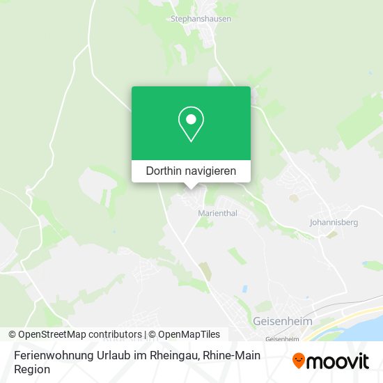 Ferienwohnung Urlaub im Rheingau Karte