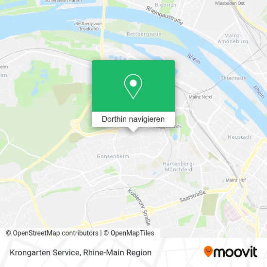 Krongarten Service Karte