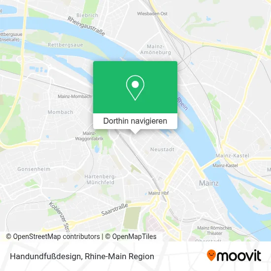 Handundfußdesign Karte