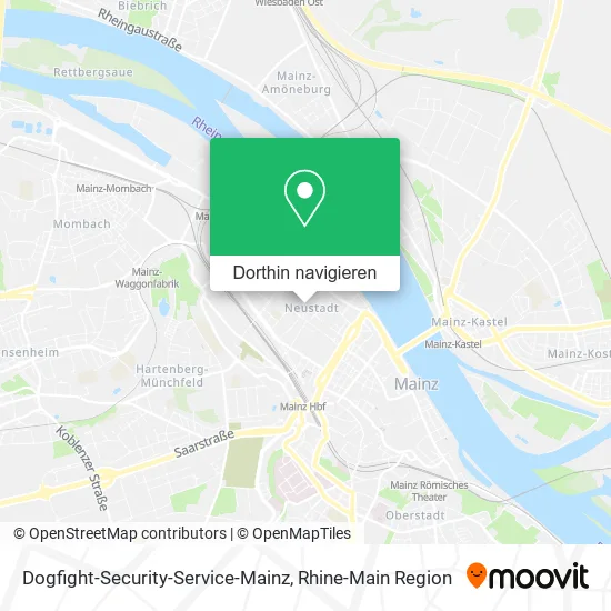 Dogfight-Security-Service-Mainz Karte