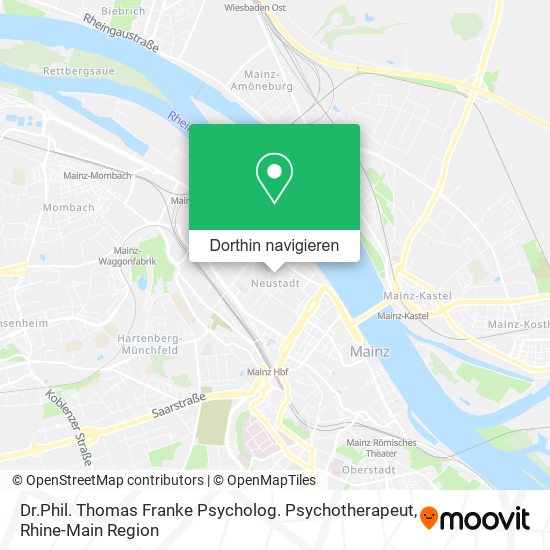 Dr.Phil. Thomas Franke Psycholog. Psychotherapeut Karte