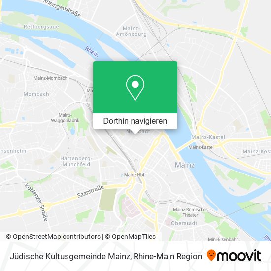 Jüdische Kultusgemeinde Mainz Karte