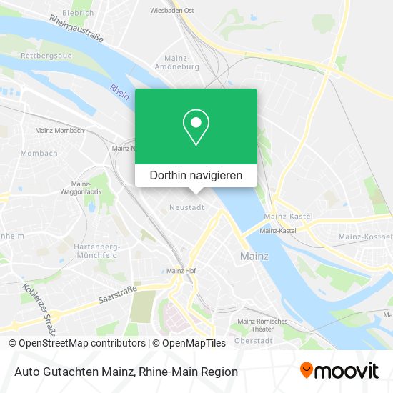 Auto Gutachten Mainz Karte