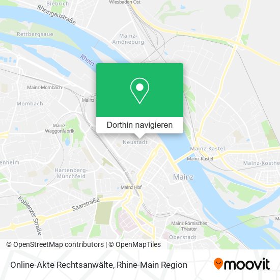 Online-Akte Rechtsanwälte Karte