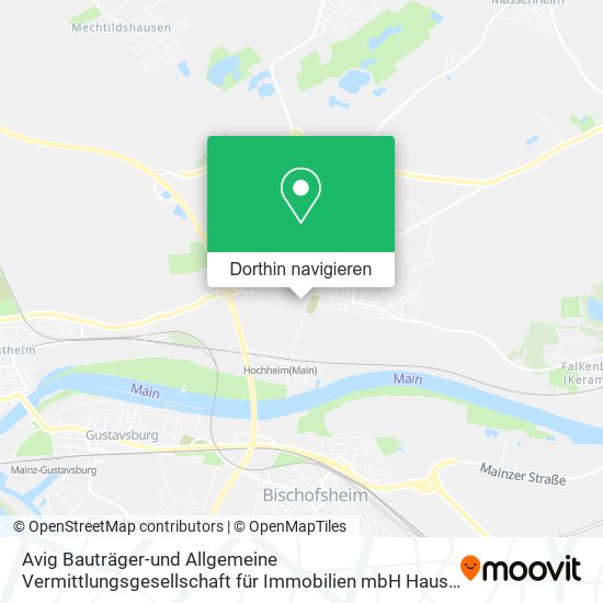 Avig Bauträger-und Allgemeine Vermittlungsgesellschaft für Immobilien mbH Haus und Wohnen Karte