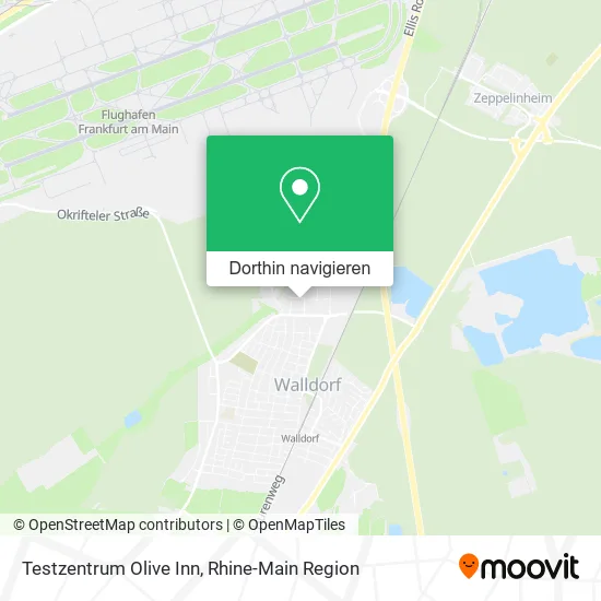 Testzentrum Olive Inn Karte