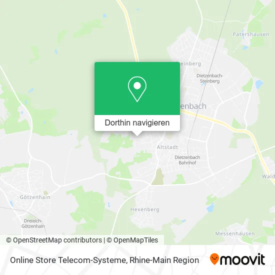 Online Store Telecom-Systeme Karte