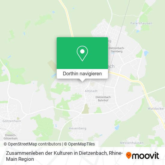 Zusammenleben der Kulturen in Dietzenbach Karte