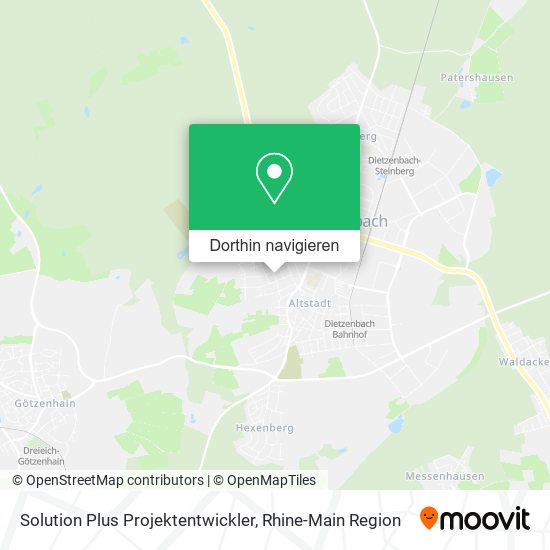 Solution Plus Projektentwickler Karte
