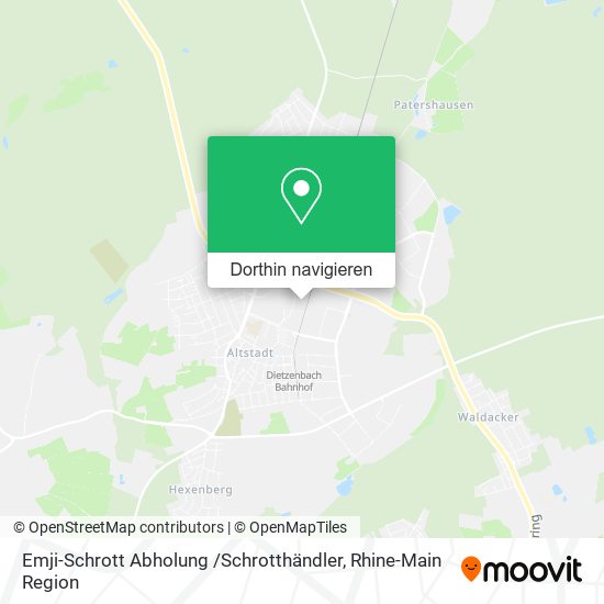 Emji-Schrott Abholung /Schrotthändler Karte
