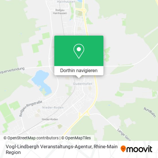 Vogl-Lindbergh Veranstaltungs-Agentur Karte