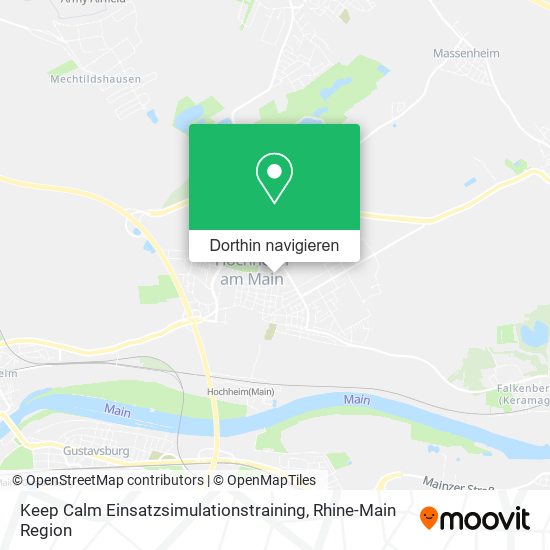 Keep Calm Einsatzsimulationstraining Karte