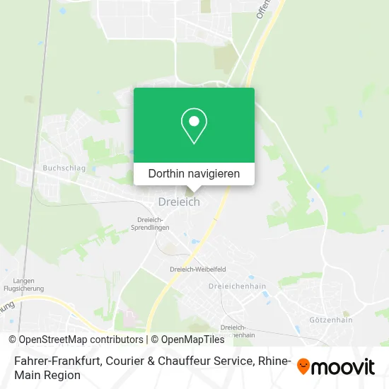 Fahrer-Frankfurt, Courier & Chauffeur Service Karte