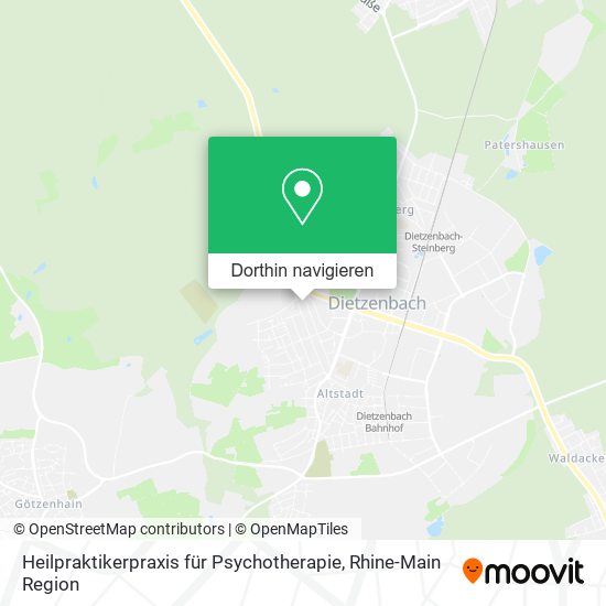 Heilpraktikerpraxis für Psychotherapie Karte