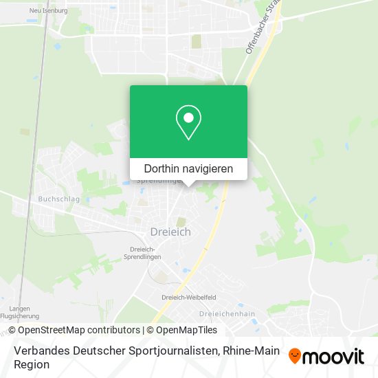 Verbandes Deutscher Sportjournalisten Karte