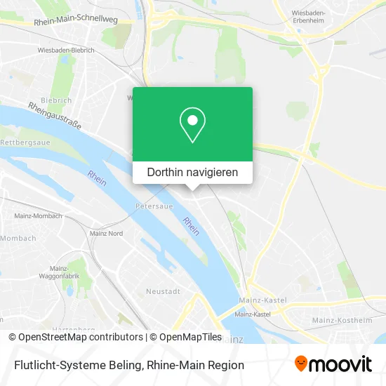 Flutlicht-Systeme Beling Karte