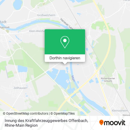 Innung des Kraftfahrzeuggewerbes Offenbach Karte