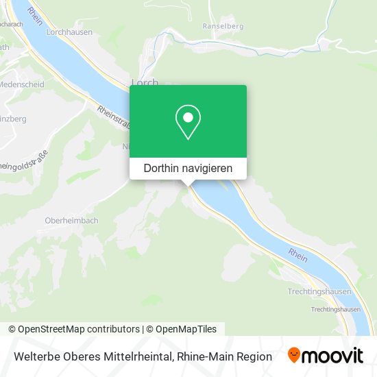 Welterbe Oberes Mittelrheintal Karte