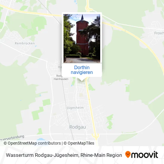 Wasserturm Rodgau-Jügesheim Karte