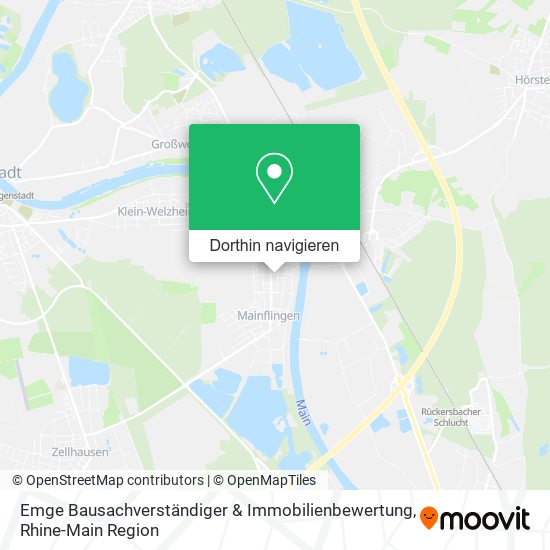 Emge Bausachverständiger & Immobilienbewertung Karte