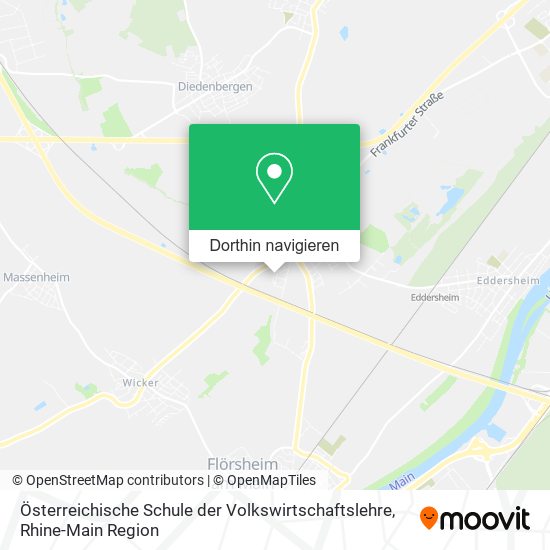 Österreichische Schule der Volkswirtschaftslehre Karte