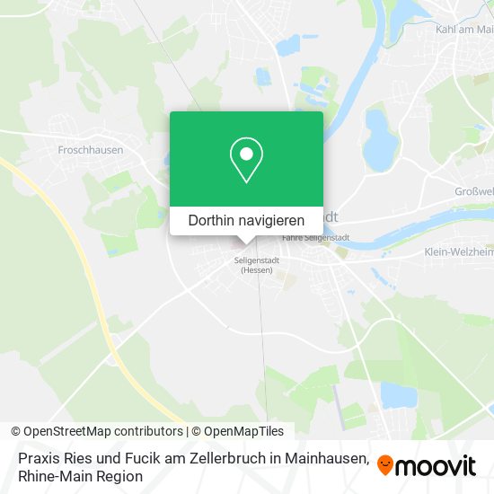 Praxis Ries und Fucik am Zellerbruch in Mainhausen Karte