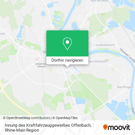 Innung des Kraftfahrzeuggewerbes Offenbach Karte