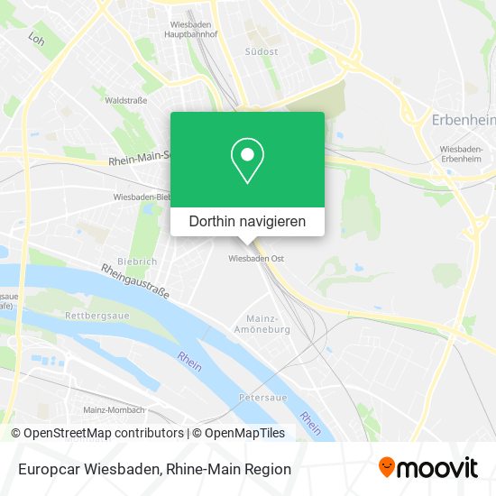 Europcar Wiesbaden Karte
