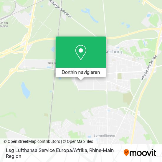 Lsg Lufthansa Service Europa / Afrika Karte